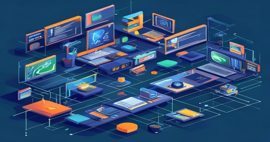 Interface WhatsApp Business conectada a sistema ERP em tela de computador