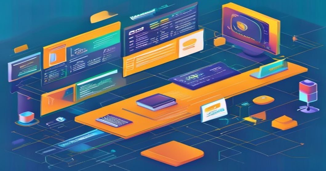 Dashboard financeiro com gráficos e métricas em telas de computador