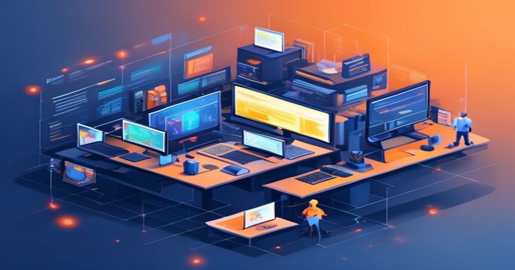 Dashboards de ERP com gráficos e análises de dados em tela